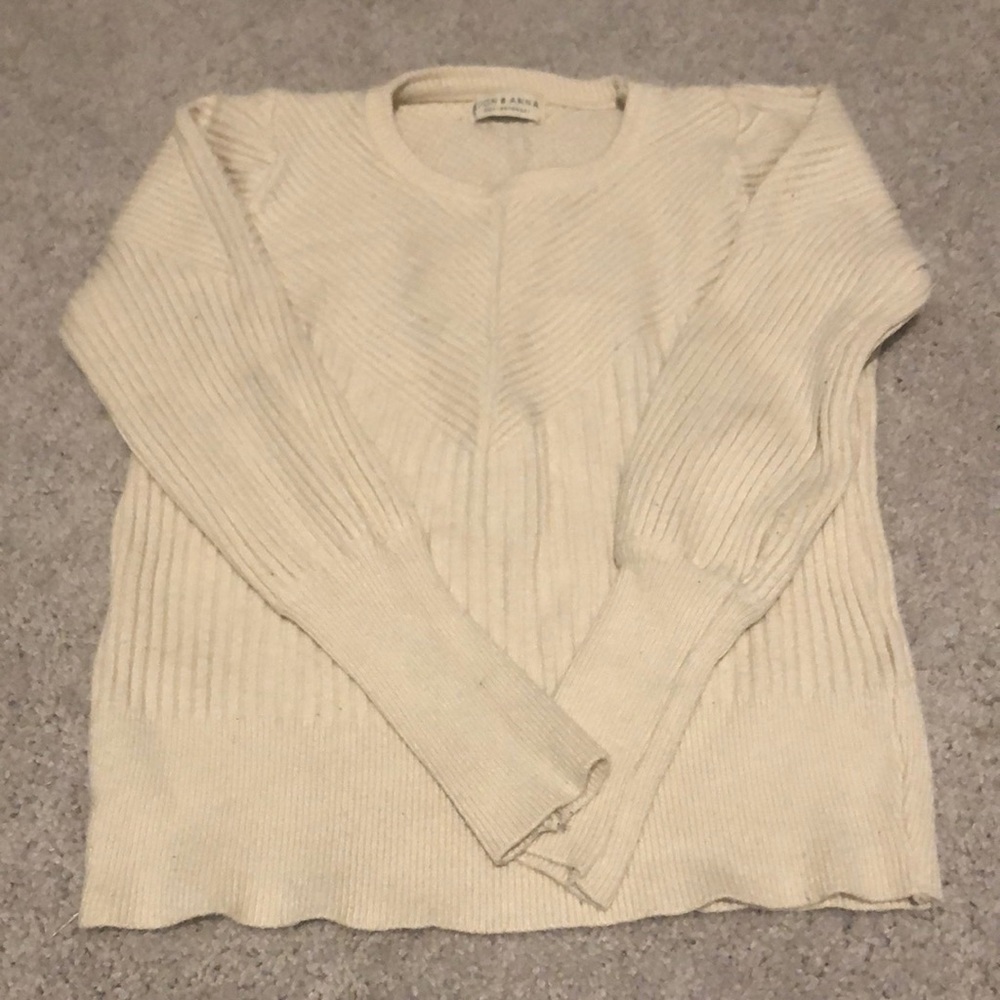 cream sweater